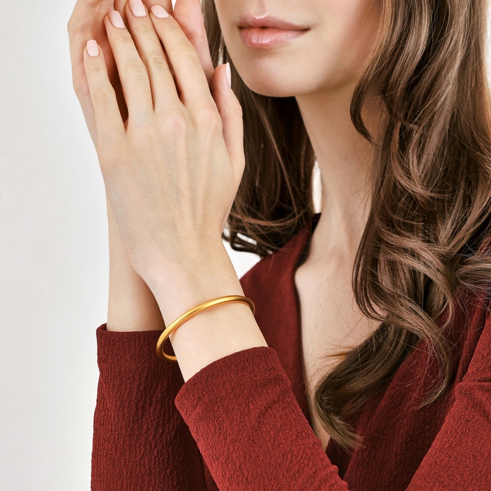 Solid Gold Bangle | Chow Sang Sang Jewellery | Cultural Blessings | 93232K - 3