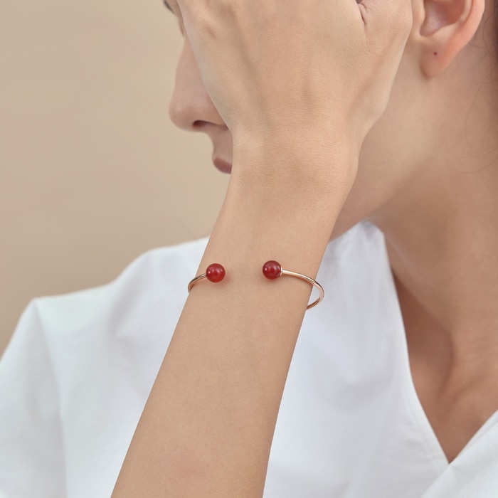18K Rose Gold Bangle | Chow Sang Sang Jewellery | 93330K - 2