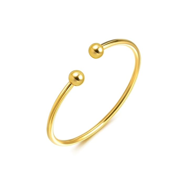 金のまゆ Mirror Gold - 999 Gold Bangle | 93372K(~0.288 tael) | Chow