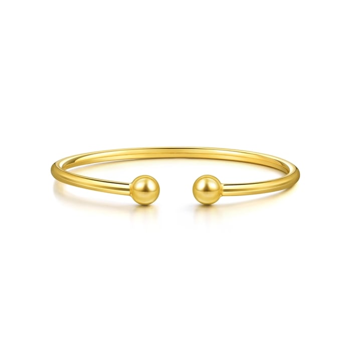 Mirror Gold - 999 Gold Bangle | 93372K(~0.288 tael) | Chow