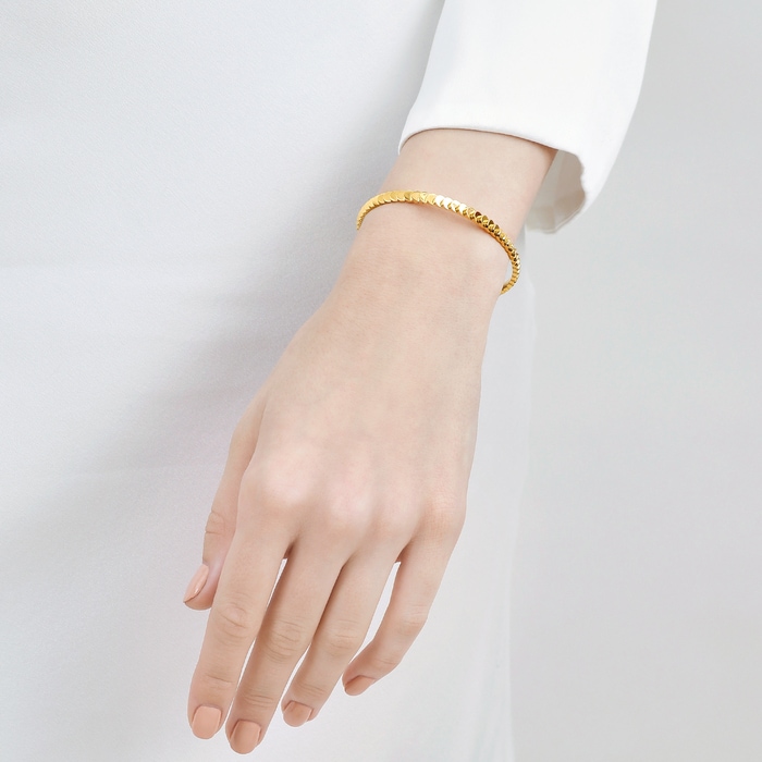 999黃金 手鐲 | 周生生珠寶 | Essence「永」 | 94290K - 2