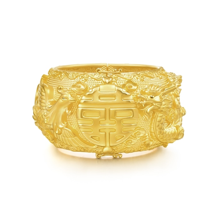 Chinese Wedding Collection - 'Dragon & Phoenix' 999.9 Gold