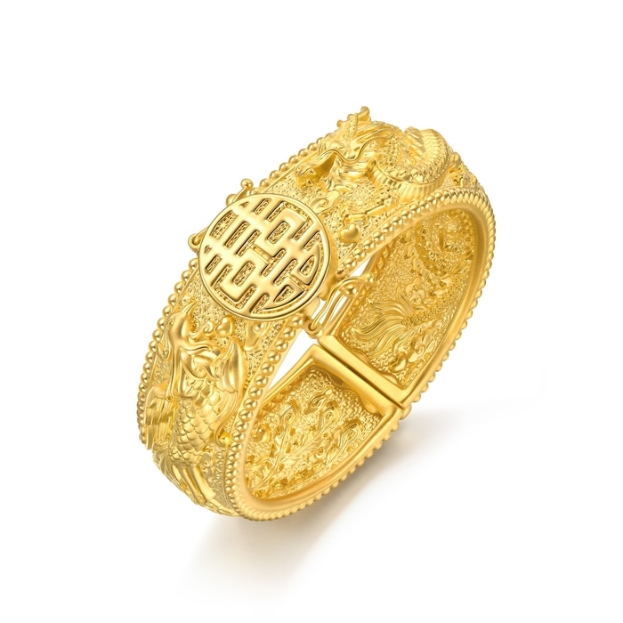 999.9黃金 手鐲 | 周生生珠寶 | 生生有囍 | 94743K - 4