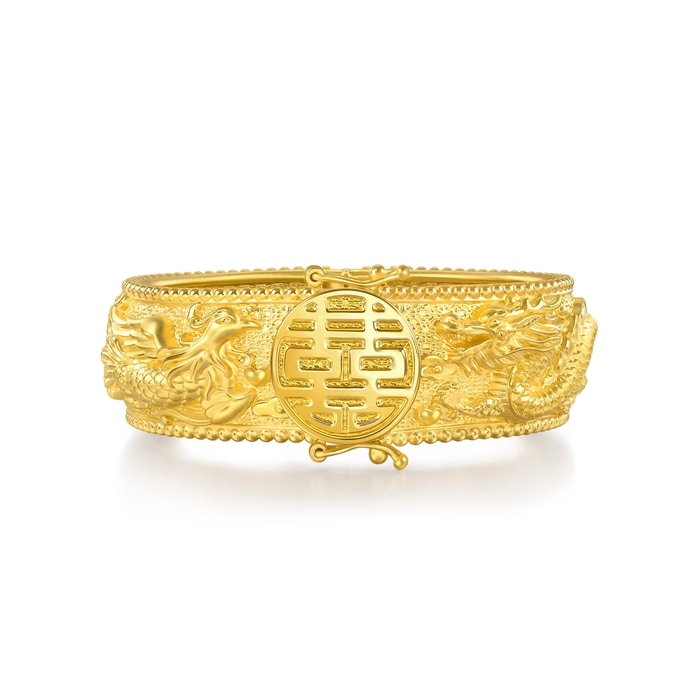 999.9黃金 手鐲 | 周生生珠寶 | 生生有囍 | 94743K - 1