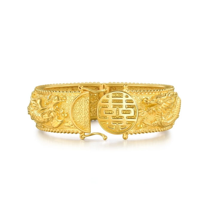 999.9黃金 手鐲 | 周生生珠寶 | 生生有囍 | 94743K - 6