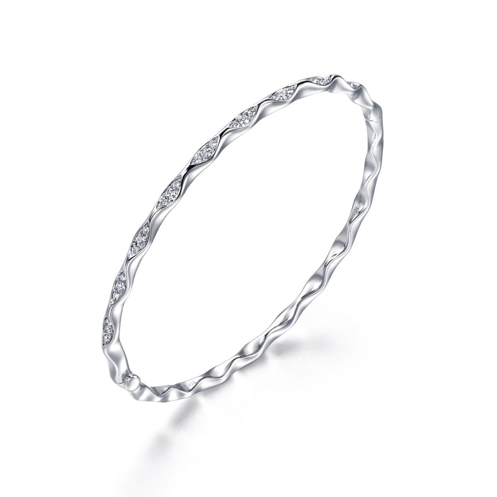 18K White Gold Bangle | Chow Sang Sang Jewellery | YuYu | 95248K - 2