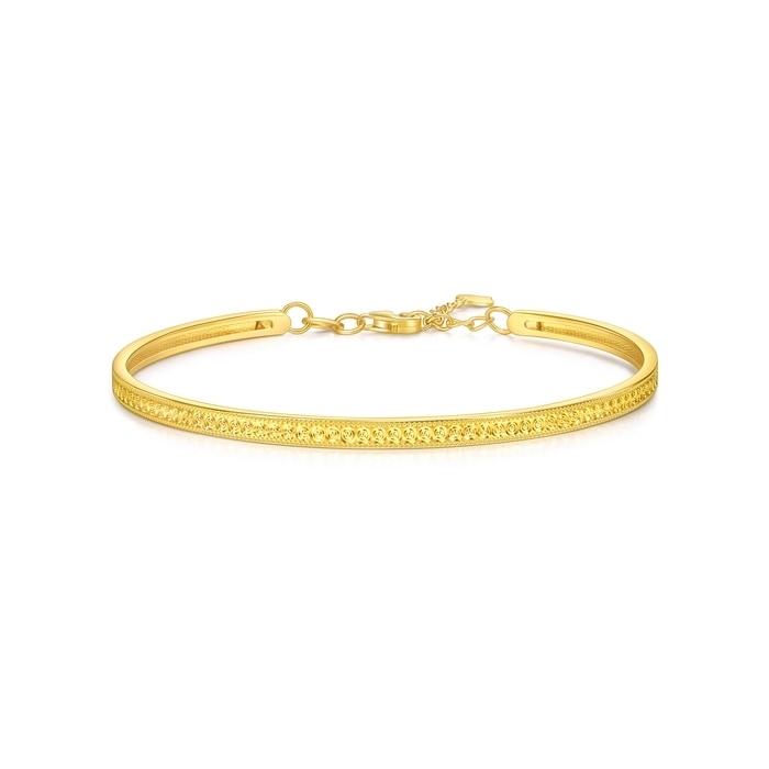 999黃金 手鐲 | 周生生珠寶 | Essence「永」 | 95624K - 1