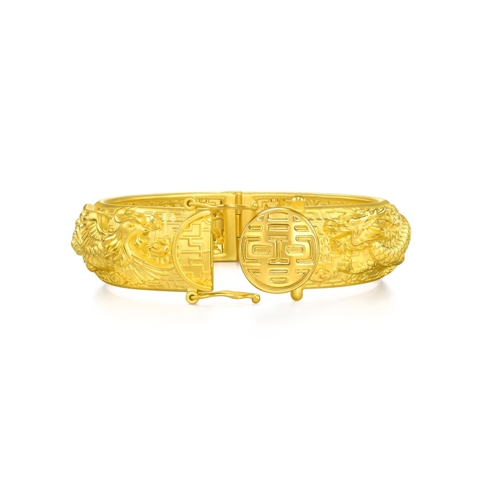 Chinese Wedding Collection - 'Dragon & Phoenix' 999.9 Gold