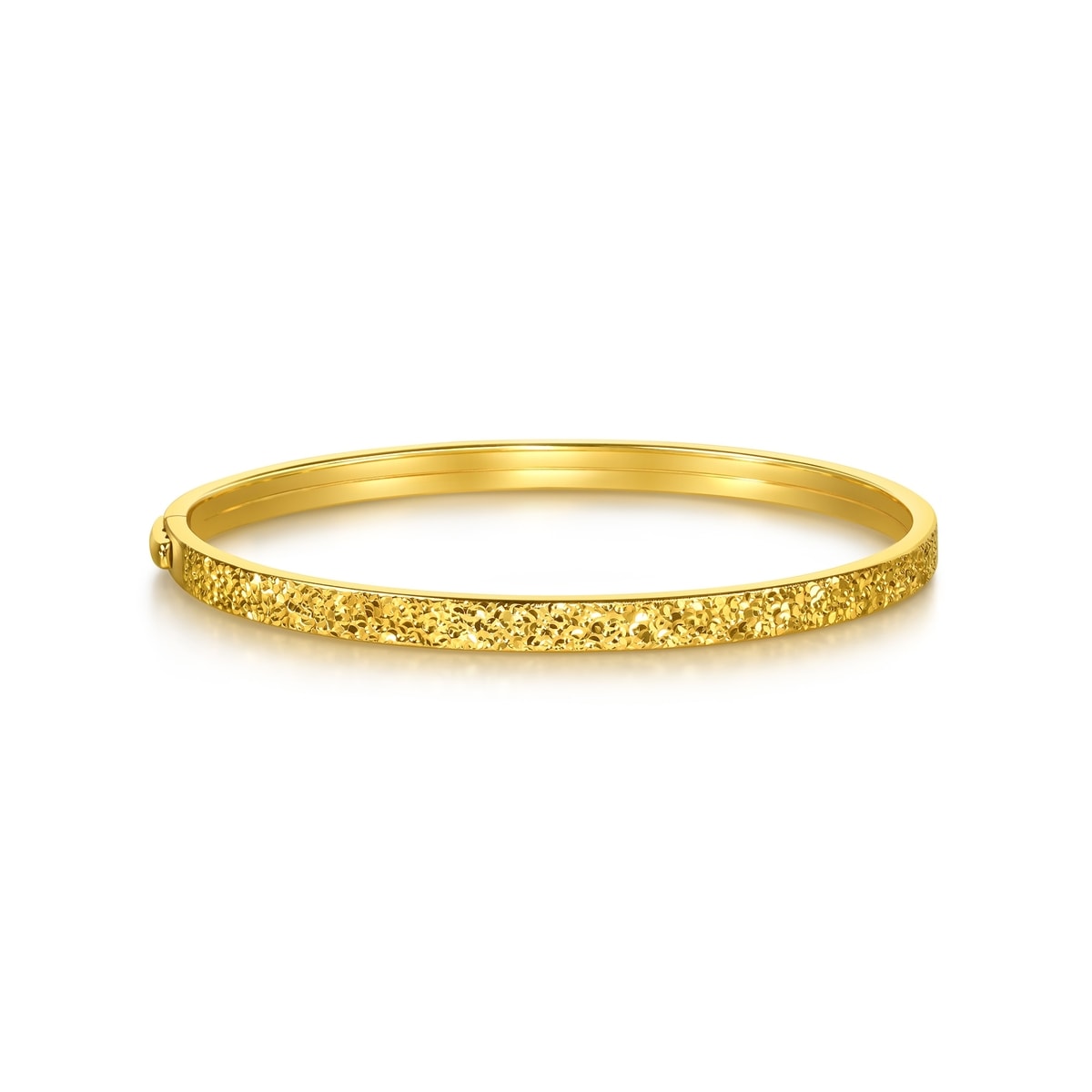 CHIEKO +  caviar bangle †  gold Essence - 999 Gold Bangle | 95902K(~0.312 tael) | Chow Sang