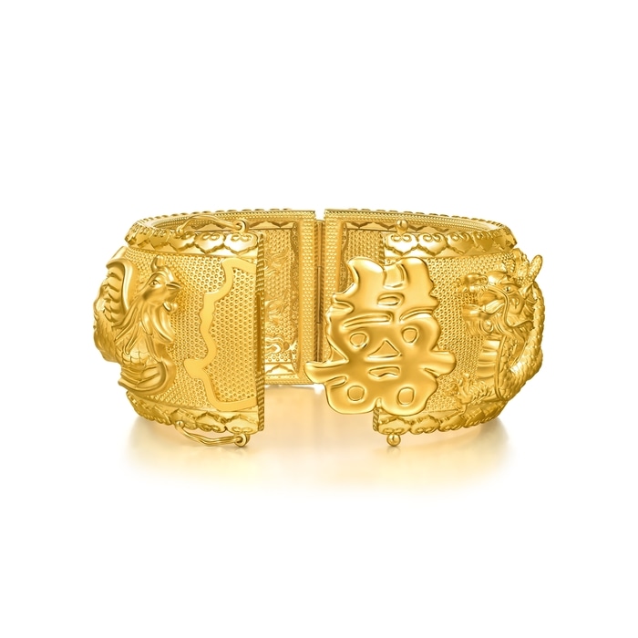 999.9黃金 手鐲 | 周生生珠寶 | 生生有囍 | 95912K - 6