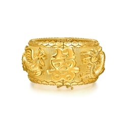 「龍鳳和鳴」999.9黃金手鐲