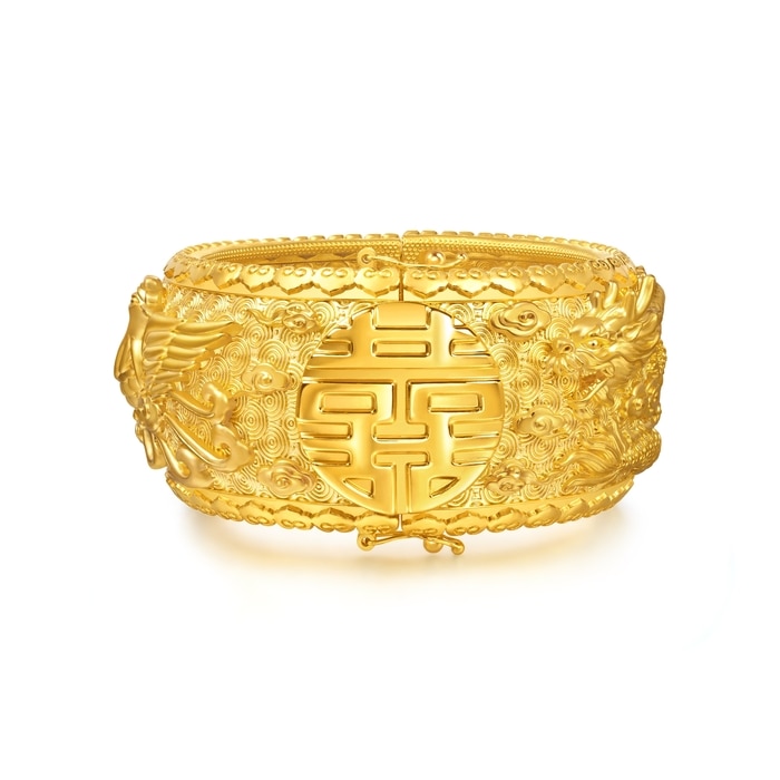 999.9黃金 手鐲 | 周生生珠寶 | 生生有囍 | 95913K - 1