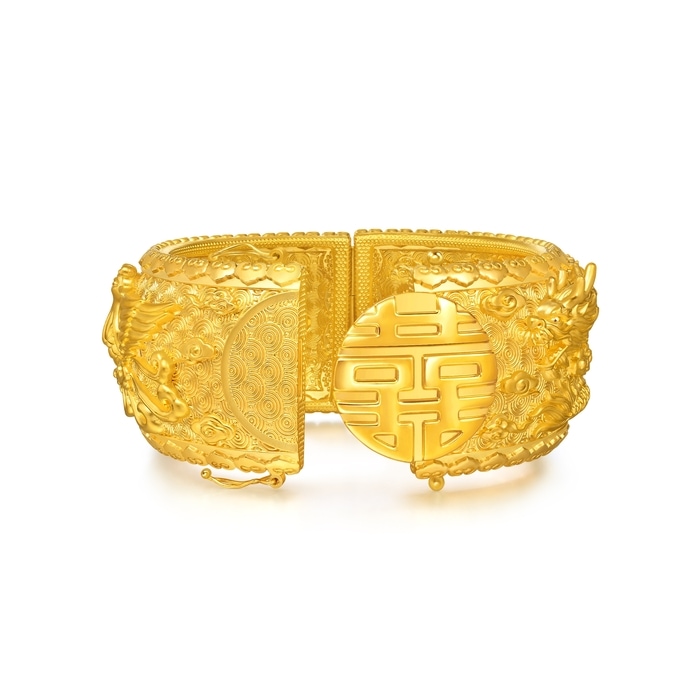 999.9黃金 手鐲 | 周生生珠寶 | 生生有囍 | 95913K - 6