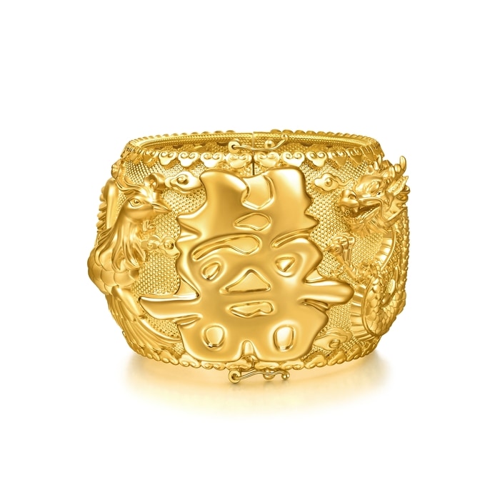 999.9黃金 手鐲 | 周生生珠寶 | 生生有囍 | 95917K - 1