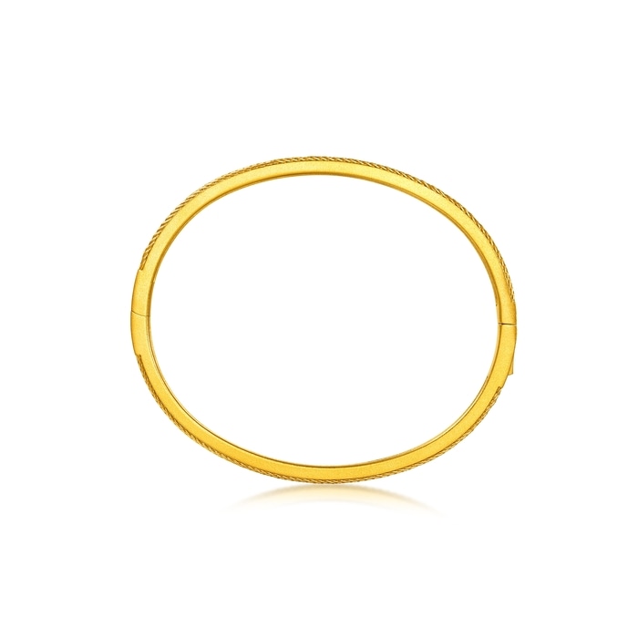 Solid Gold Bangle | Chow Sang Sang Jewellery | Cultural Blessings | 95947K - 5