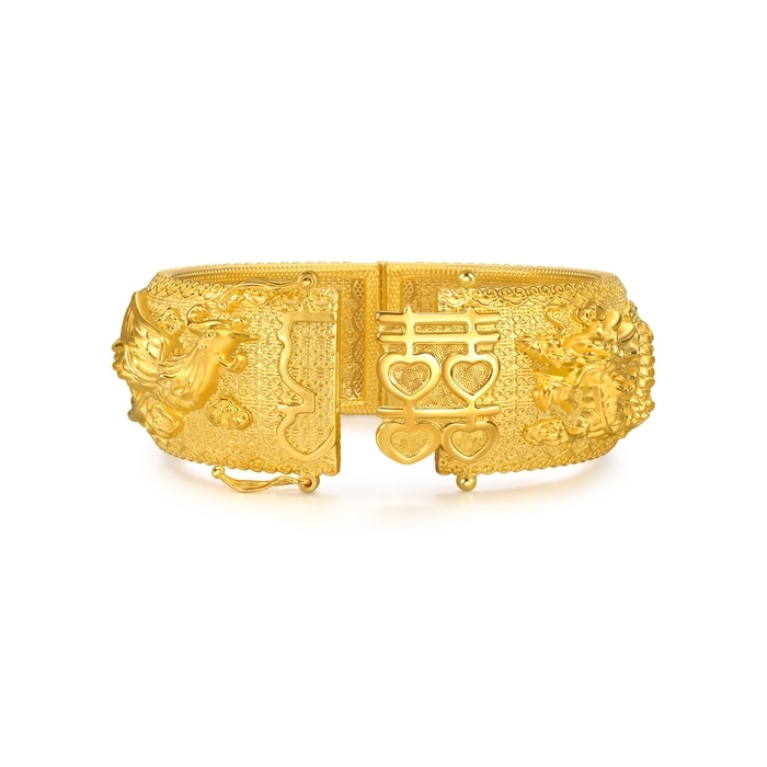 999.9黃金 手鐲 | 周生生珠寶 | 生生有囍 | 96123K - 6