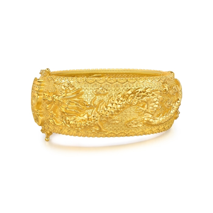 999.9黃金 手鐲 | 周生生珠寶 | 生生有囍 | 96123K - 3