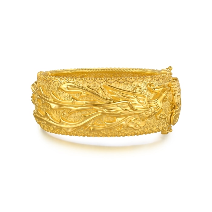 999.9黃金 手鐲 | 周生生珠寶 | 生生有囍 | 96123K - 4