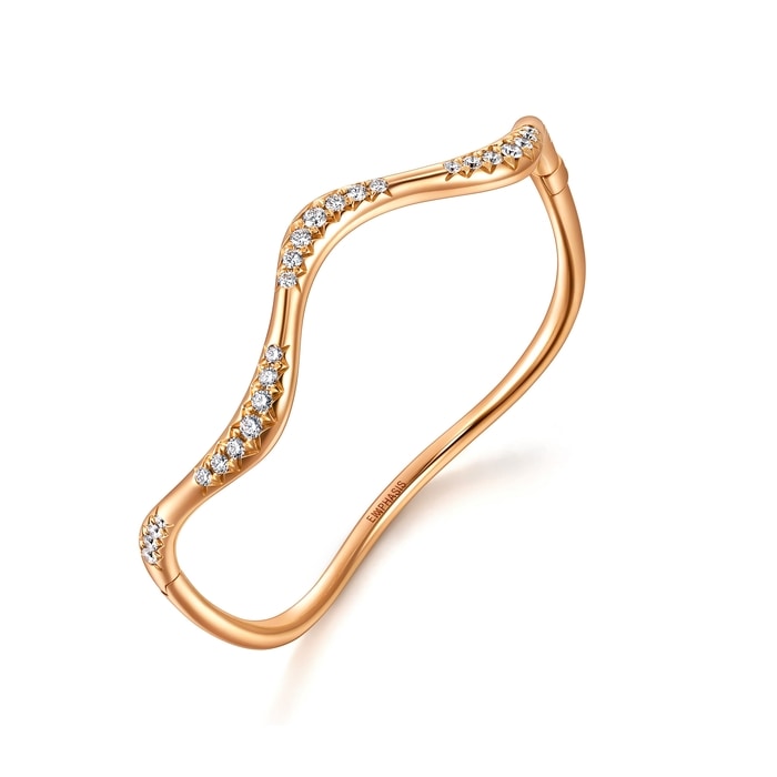 18K Rose Gold Bangle | Chow Sang Sang Jewellery | 96171K - 2