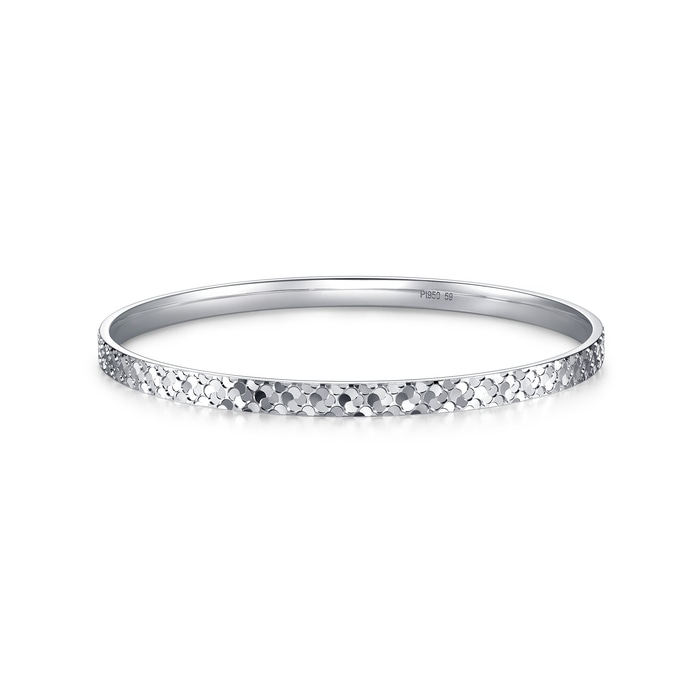 950 Platinum Bangle | Chow Sang Sang Jewellery | Essence | 96390K - 1