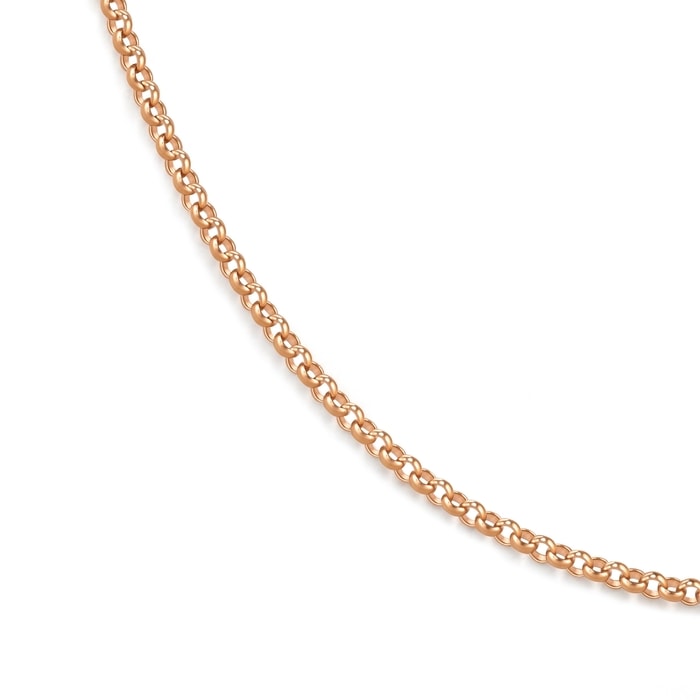18K Rose Gold Necklace | Chow Sang Sang Jewellery | Machinery Chain | 03820N - 2