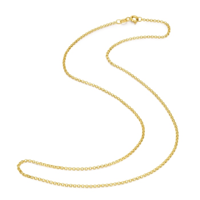 18K Yellow Gold Necklace | Chow Sang Sang Jewellery | Machinery Chain | 03820N - 4