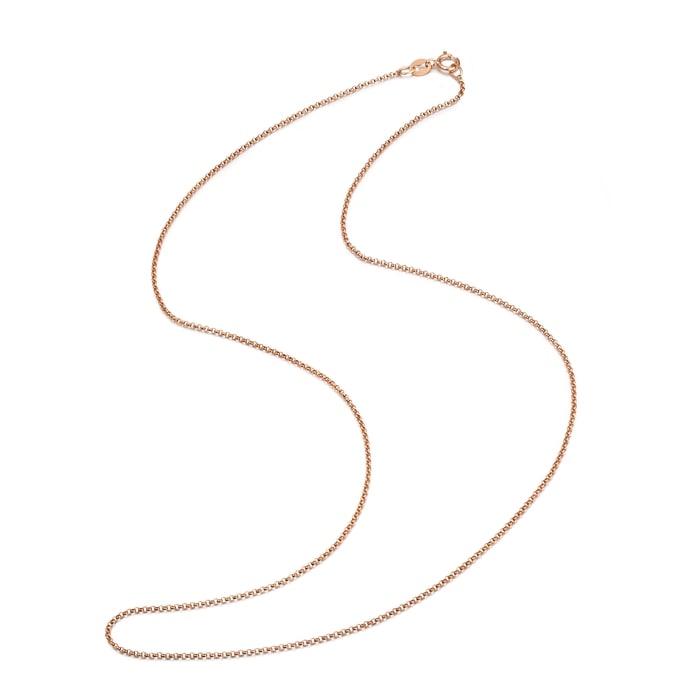 18K Rose Gold Necklace | Chow Sang Sang Jewellery | Machinery Chain | 03820N - 6