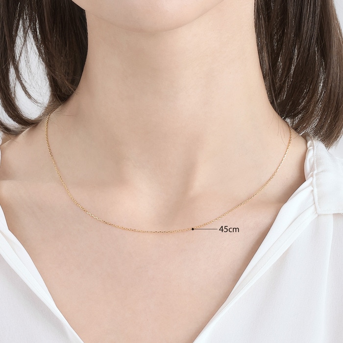 18K Yellow Gold Necklace | Chow Sang Sang Jewellery | Machinery Chain | 04726N - 3