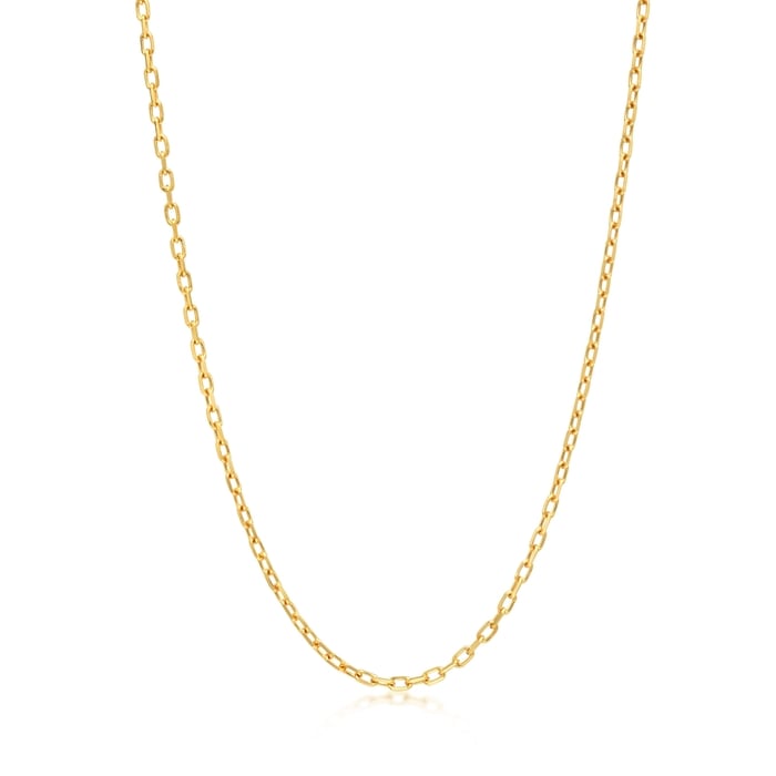 18K Yellow Gold Necklace | Chow Sang Sang Jewellery | Machinery Chain | 04726N - 1