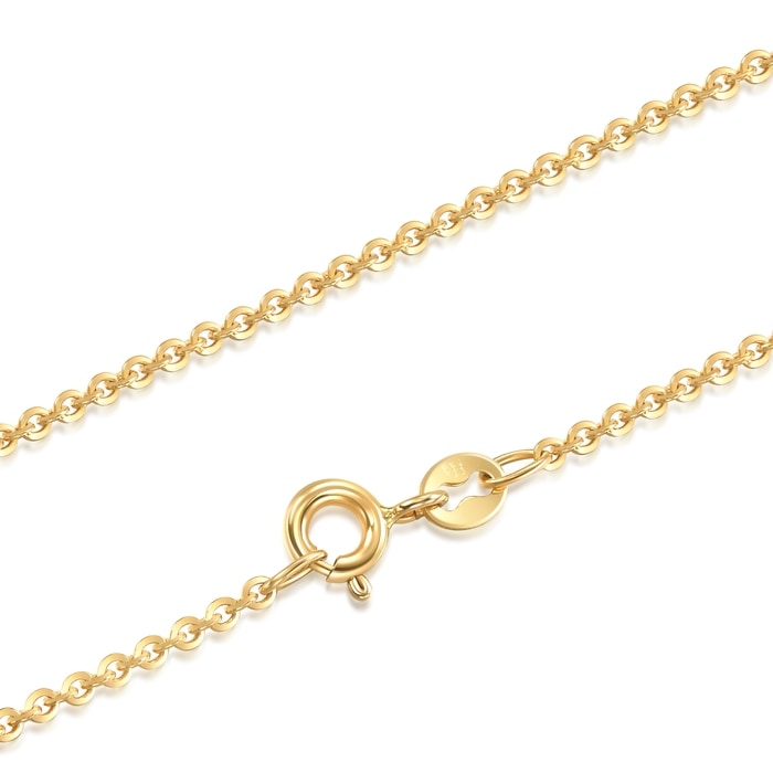 18K Yellow Gold Necklace | Chow Sang Sang Jewellery | Machinery Chain | 04800N - 5