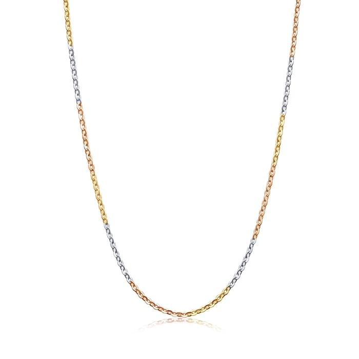 18K Multi-coloured Gold Necklace | 04800N(40 cm/~0.050 tael