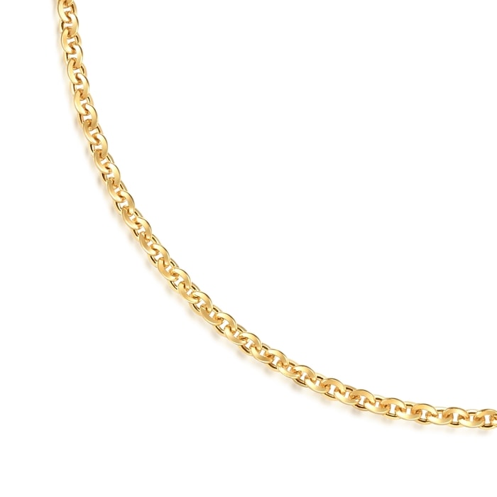 18K Yellow Gold Necklace | Chow Sang Sang Jewellery | Machinery Chain | 04800N - 2