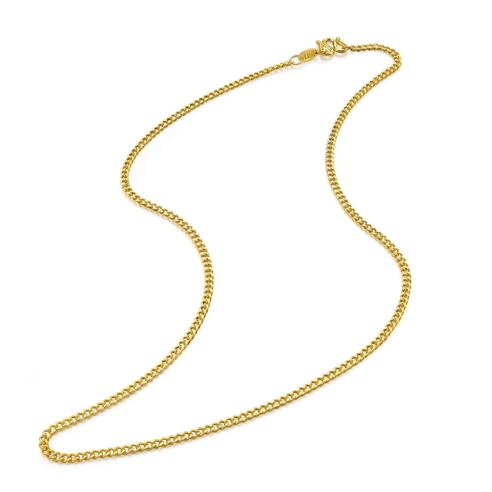 Solid Gold Necklace | Chow Sang Sang Jewellery | Machinery Chain | 09223N - 6