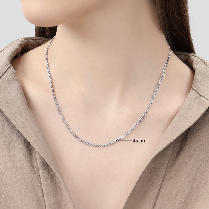 足鉑金 頸鍊 | 周生生珠寶 | 機織素鍊 | 09223N - 3