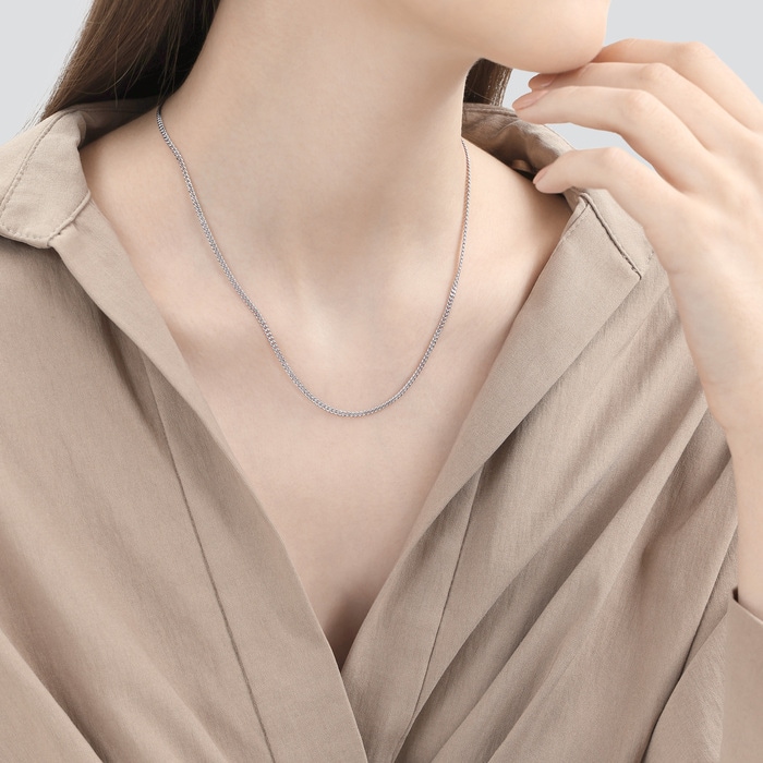 足鉑金 頸鍊 | 周生生珠寶 | 機織素鍊 | 09223N - 4