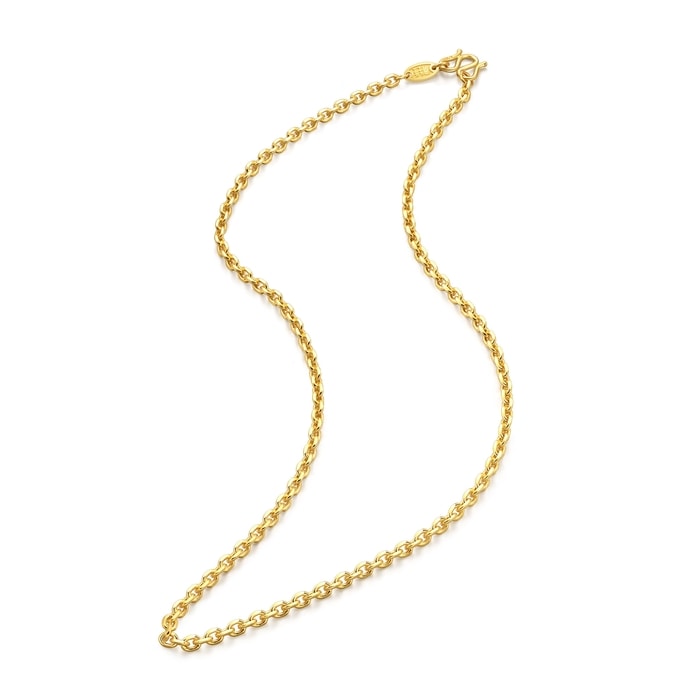 Solid Gold Necklace | Chow Sang Sang Jewellery | Machinery Chain | 09251N - 5