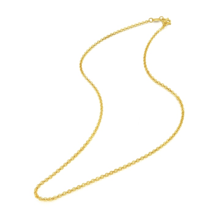 Solid Gold Necklace | Chow Sang Sang Jewellery | Machinery Chain | 09257N - 6