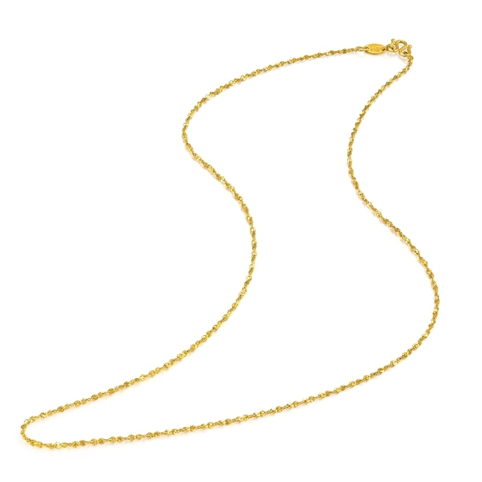 Solid Gold Necklace | Chow Sang Sang Jewellery | Machinery Chain | 09263N - 6