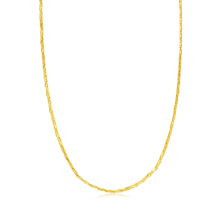 999.9黃金 頸鍊 | 周生生珠寶 | 機織素鍊 | 09497N - 1