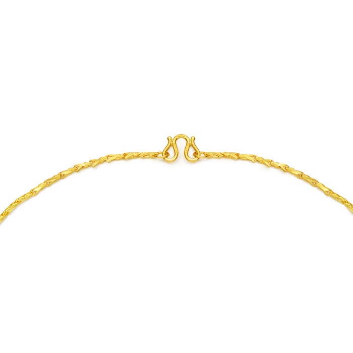 999.9黃金 頸鍊 | 周生生珠寶 | 機織素鍊 | 09497N - 5