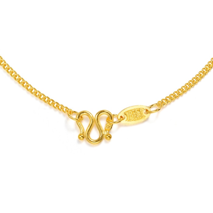 Solid Gold Necklace | Chow Sang Sang Jewellery | Machinery Chain | 09533N - 6