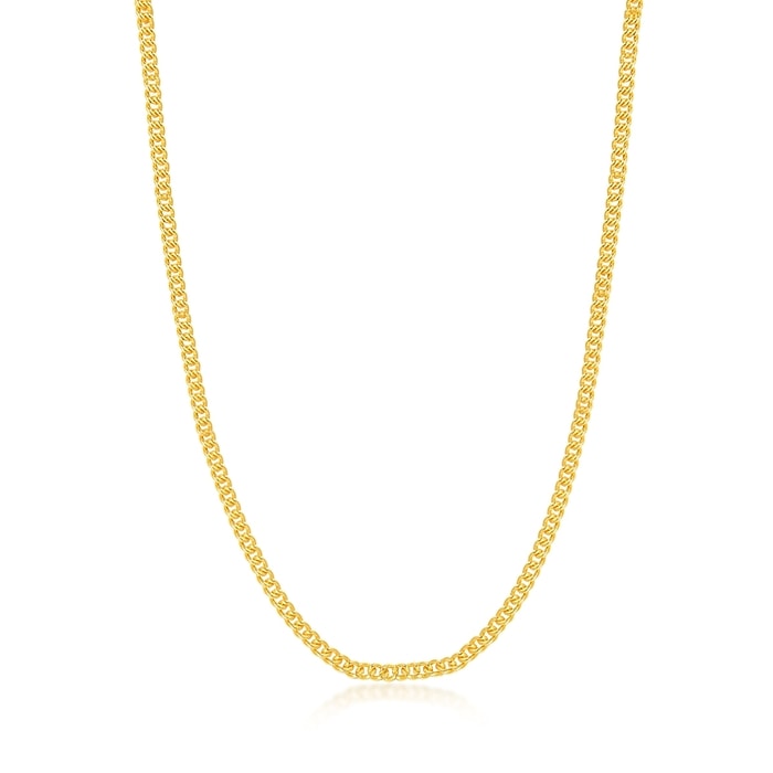 Solid Gold Necklace | Chow Sang Sang Jewellery | Machinery Chain | 09533N - 1