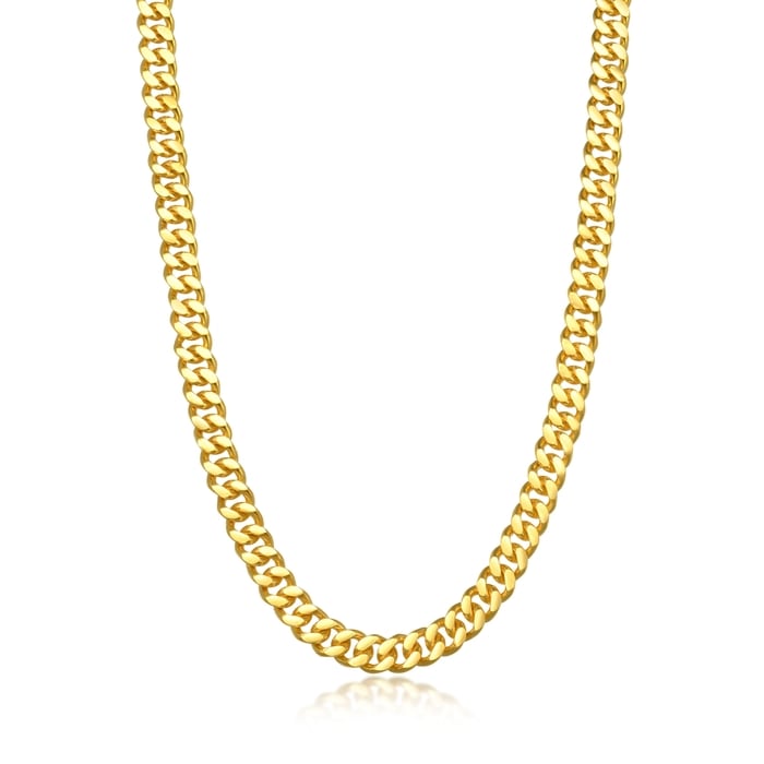国内発送 22SS 新作 GOLD Fold necklace【All Blues】 999.9 Gold Necklace | 09538N(70 cm/~3.044 tael) | Chow Sang