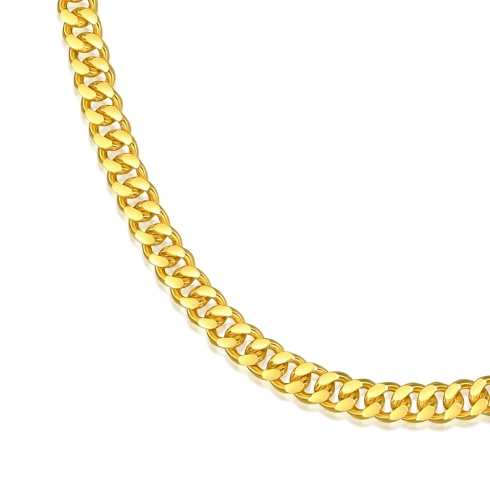 999.9黃金 頸鍊 | 周生生珠寶 | 機織素鍊 | 09538N - 2