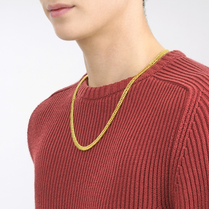 Solid Gold Necklace | Chow Sang Sang Jewellery | Machinery Chain | 09545N - 4