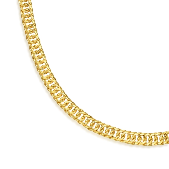 Solid Gold Necklace | Chow Sang Sang Jewellery | Machinery Chain | 09545N - 2