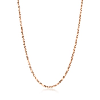 Plain white sales gold necklace