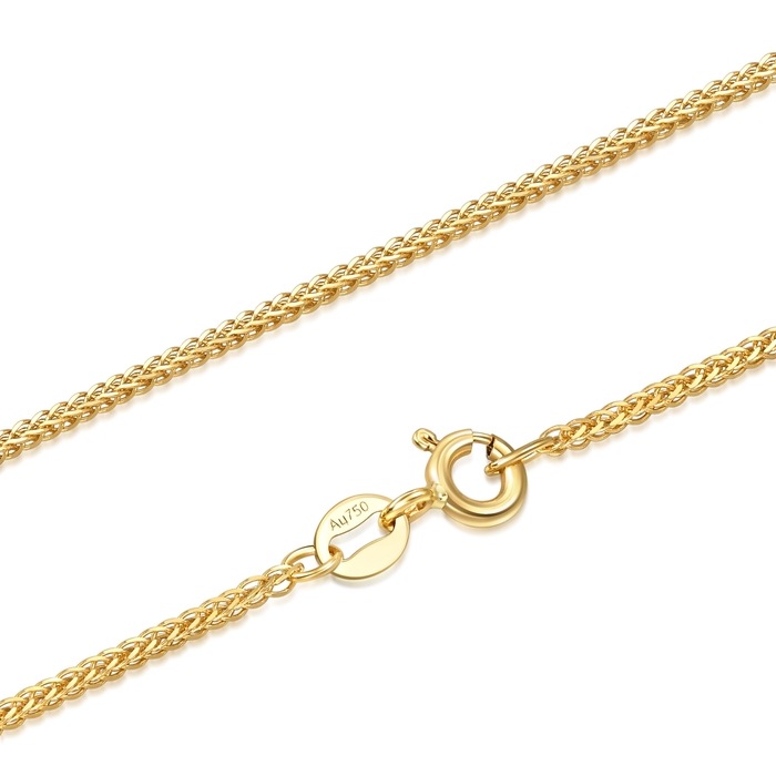 18K Yellow Gold Necklace | Chow Sang Sang Jewellery | Machinery Chain | 10346N - 5