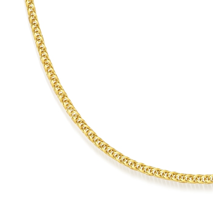 18K Yellow & White Gold Necklace | Chow Sang Sang Jewellery | Machinery Chain | 10346N - 2
