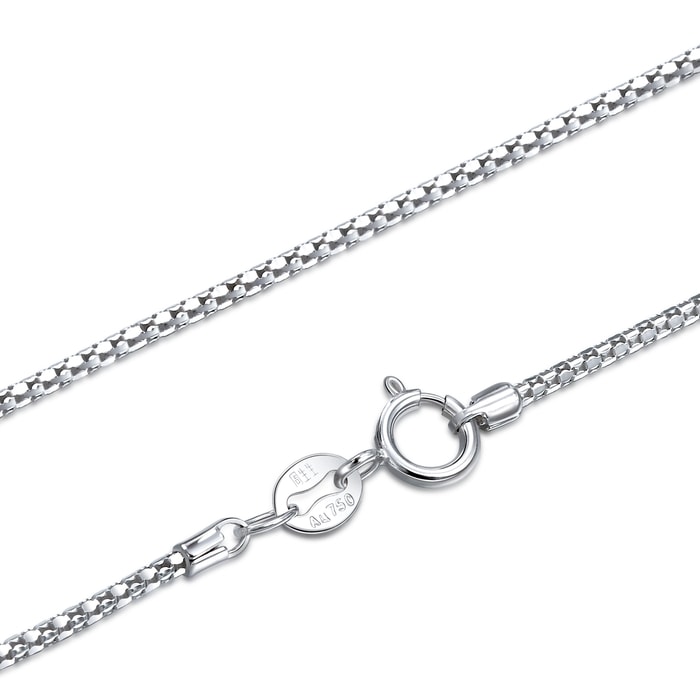 18K White Gold Necklace | Chow Sang Sang Jewellery | Machinery Chain | 13507N - 5